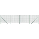 Clôture grillagée Vidaxxl 1,6x10 m acier galvanisé vert