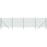 Vidaxxl clôture grillagée 2x10 m acier galvanisé vert