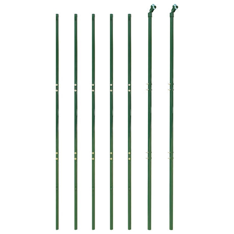 Vidaxxl clôture grillagée 2x10 m acier galvanisé vert