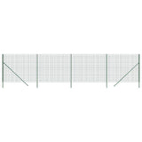 Vidaxxl clôture grillagée 2,2x10 m acier galvanisé vert