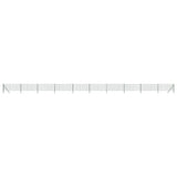 Clôture grillagée Vidaxxl 0,8x25 m acier galvanisé vert