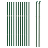 Vidaxxl clôture grillagée 1x25 m acier galvanisé vert