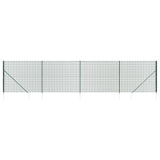 Vidaxl Wire mesh fet with ground anchors 2x10 m green