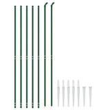 Clôture grillagée Vidaxxl avec ancrages au sol 2,2x10 m vert