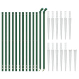 Clôture grillagée Vidaxxl avec ancrages au sol 0,8x25 m vert