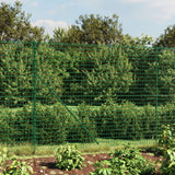 Vidaxl Wire mesh fence with ground anchors 1.6x25 m green