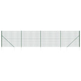 Vidaxl Wire Mesh Fet med markförankringar 1,6x10 M Green