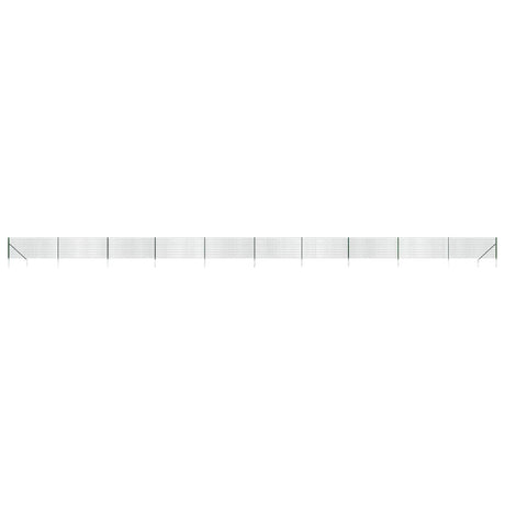 Clôture grillagée Vidaxxl avec ancrages au sol 0,8x25 m vert