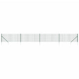 VidaXL Clôture grillagée avec ancrages au sol 1,1x10 m vert