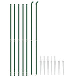 Clôture grillagée Vidaxxl avec ancrages au sol 2,2x10 m vert