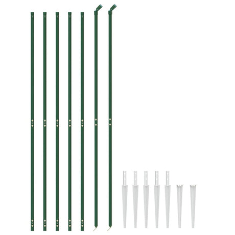 Clôture grillagée Vidaxxl avec ancrages au sol 2,2x10 m vert
