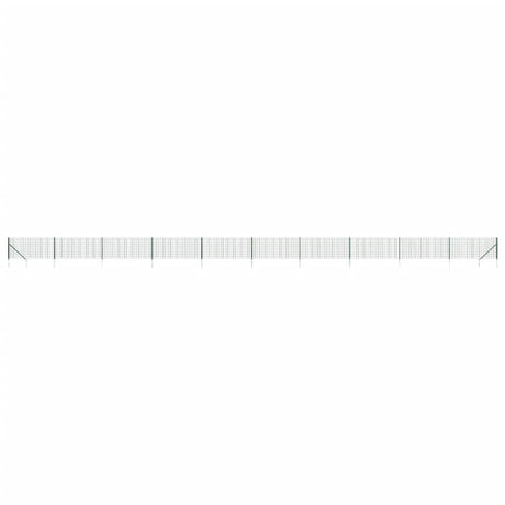 VidaXL Clôture grillagée avec ancrages au sol 0,8x25 m vert
