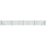 Clôture grillagée Vidaxxl avec bride 0,8x10 m vert
