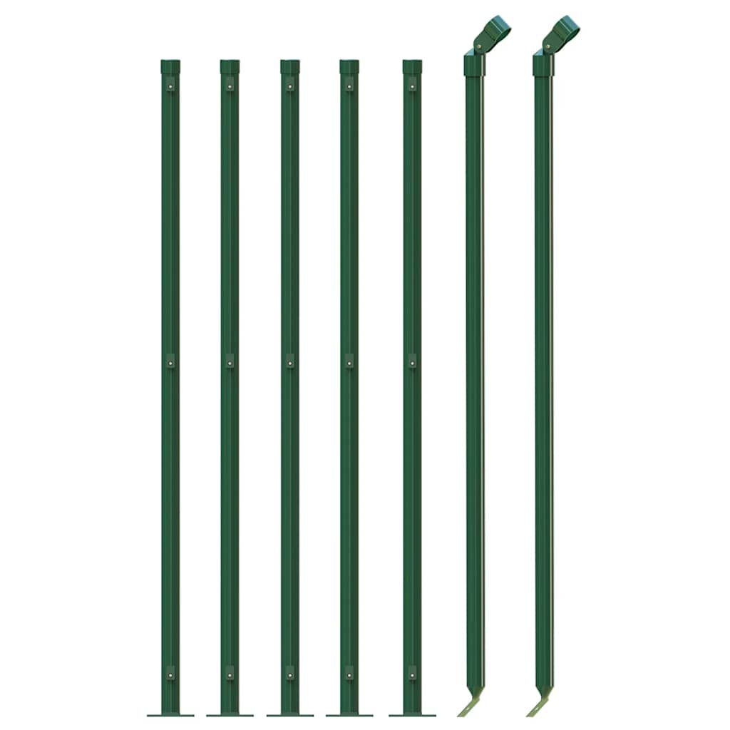 Clôture grillagée Vidaxxl avec bride 0,8x10 m vert