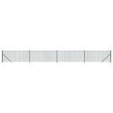 Clôture grillagée Vidaxl avec bride 1x10 m vert