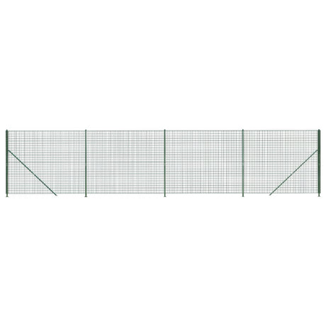 Clôture grillagée Vidaxxl avec bride 1,4x10 m vert
