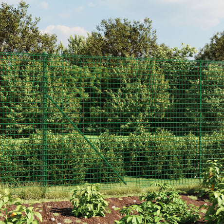 Clôture grillagée Vidaxxl avec bride 1,4x10 m vert