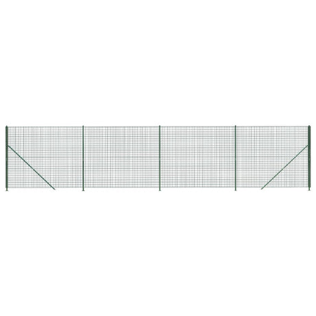 Clôture grillagée Vidaxxl avec bride 1,8x10 m vert