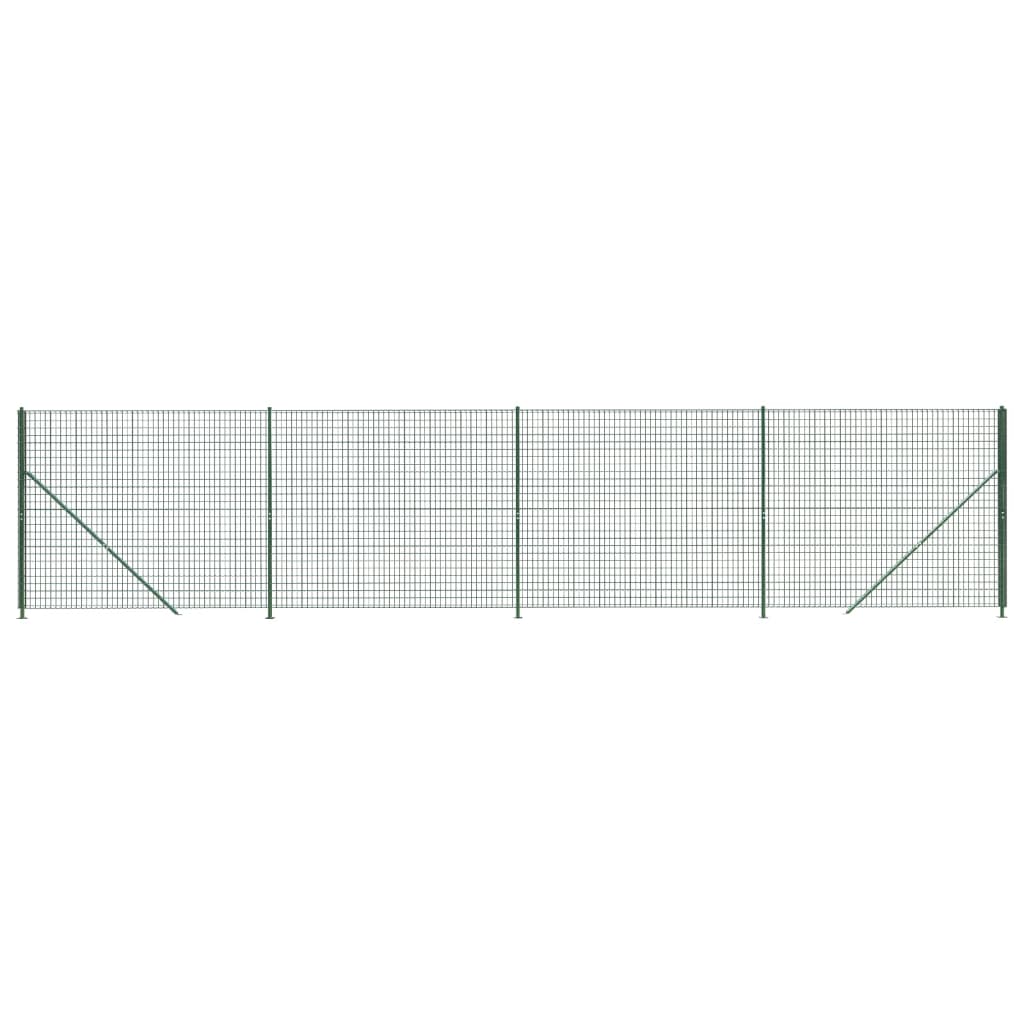 Clôture grillagée Vidaxxl avec bride 2x10 m vert