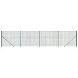 Vidaxl Wire mesh fet with flange 2.2x10 m green