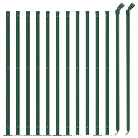 Clôture grillagée Vidaxxl avec bride 0,8x25 m vert