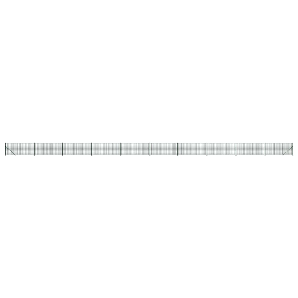 Clôture grillagée Vidaxxl avec bride 1x25 m vert