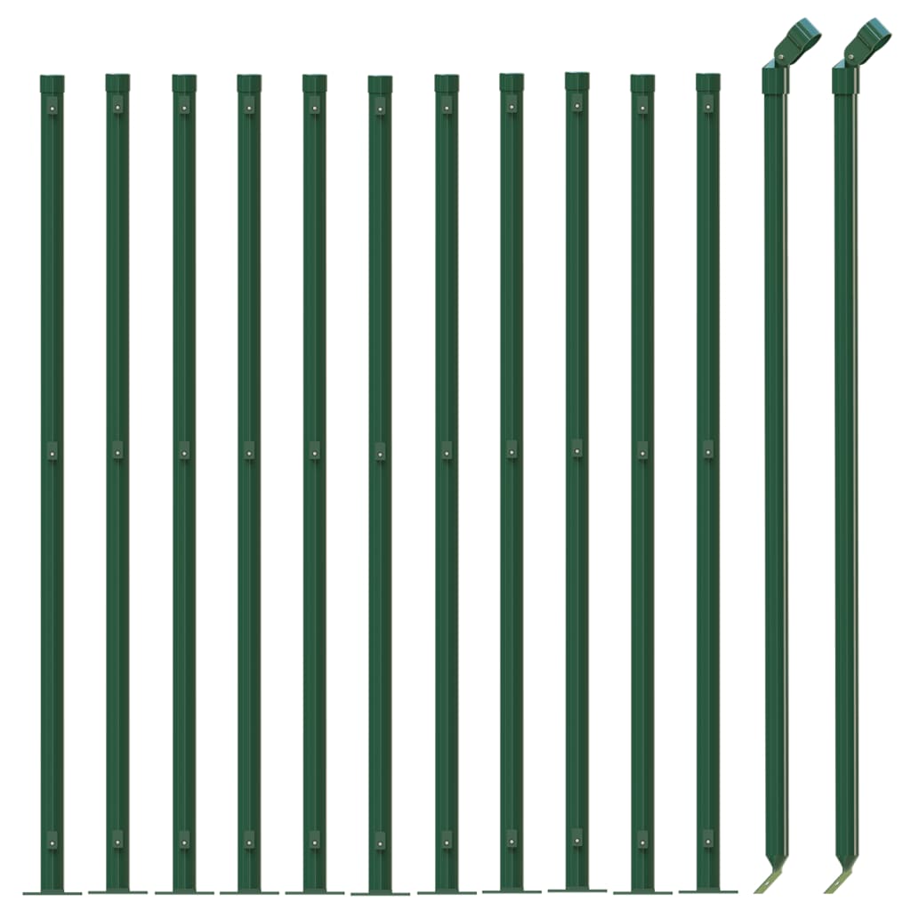 Clôture grillagée Vidaxxl avec bride 1x25 m vert