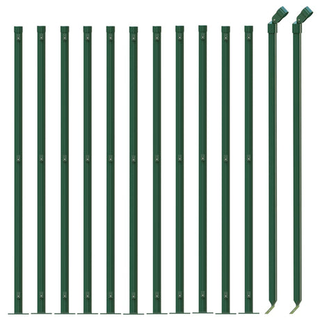 Clôture grillagée Vidaxxl avec bride 1x25 m vert