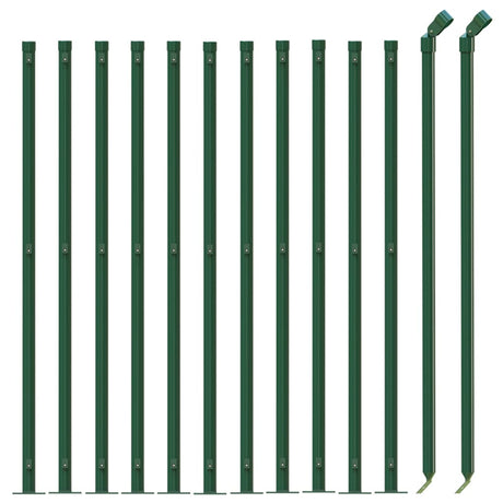 Clôture grillagée Vidaxxl avec bride 1,1x25 m vert