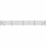 Clôture grillagée Vidaxl avec bride 1x10 m vert