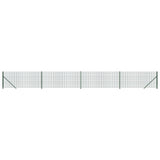 Clôture grillagée Vidaxxl avec bride 1,1x10 m vert