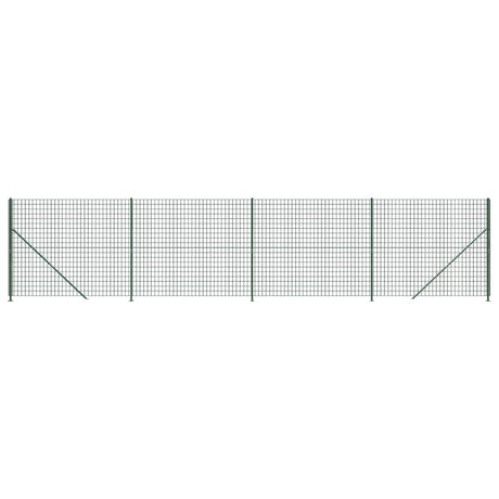 Clôture grillagée Vidaxxl avec bride 1,6x10 m vert