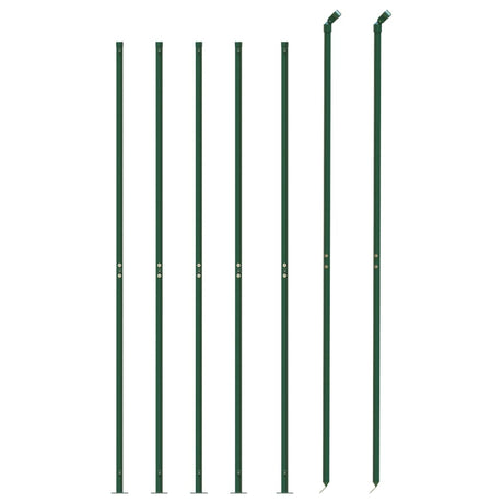 Clôture grillagée Vidaxxl avec bride 1,6x10 m vert