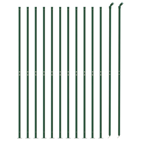 Clôture grillagée Vidaxxl avec bride 0,8x25 m vert
