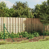 Fence a rete filo Vidaxl con flangia 0,8x25 m verde