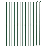 Clôture grillagée Vidaxxl avec bride 1,1x25 m vert