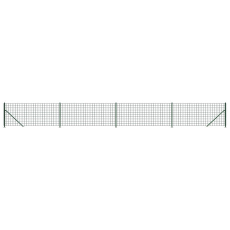 Clôture grillagée Vidaxxl avec bride 0,8x10 m vert
