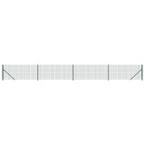 Clôture grillagée Vidaxl avec bride 1x10 m vert