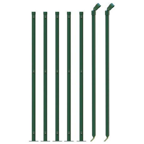 Clôture grillagée Vidaxl avec bride 1x10 m vert
