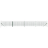 Clôture grillagée Vidaxxl avec bride 1,1x10 m vert