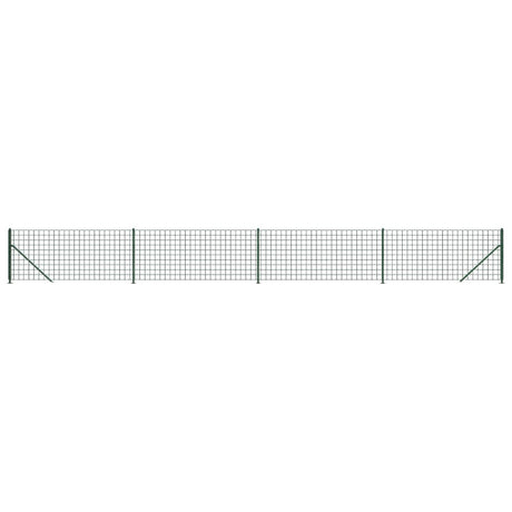 Clôture grillagée Vidaxxl avec bride 1,1x10 m vert