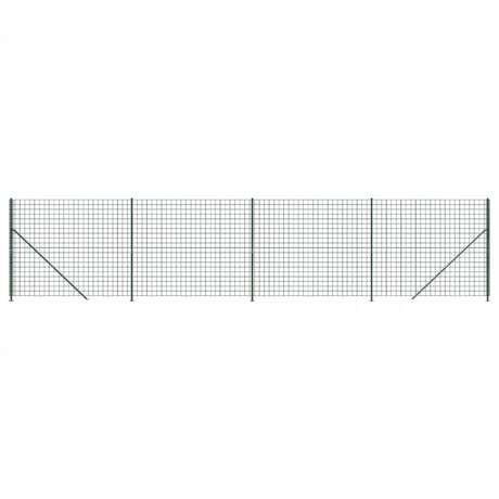 Clôture grillagée Vidaxxl avec bride 1,4x10 m vert