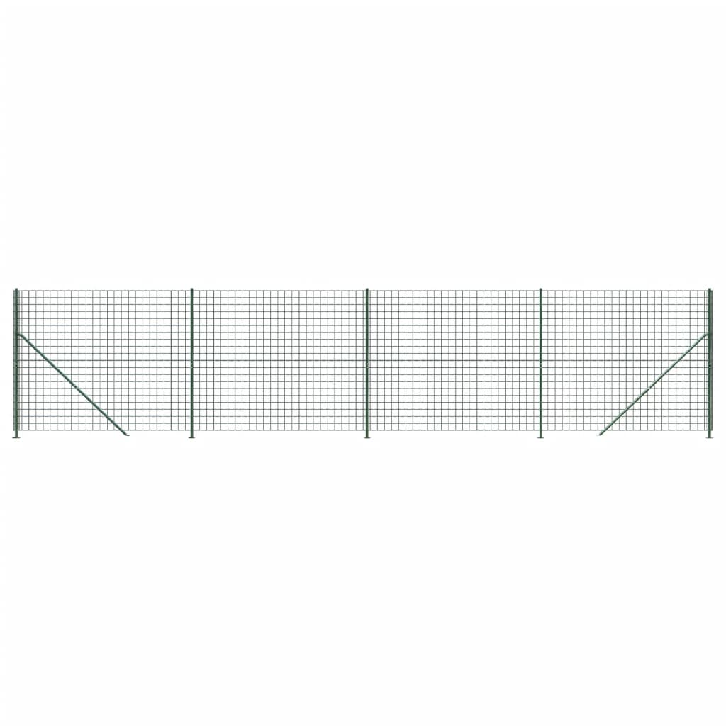 Vidaxl Wire Mesh FET med fläns 1.4x10 m grön