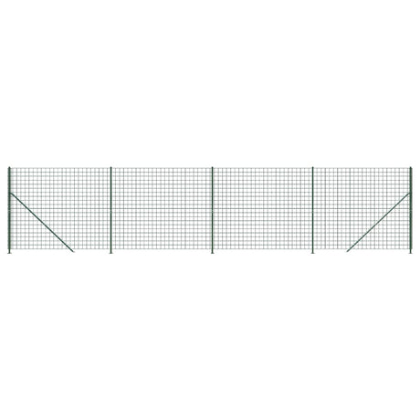 Clôture grillagée Vidaxxl avec bride 1,6x10 m vert