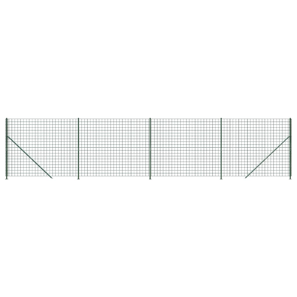 Vidaxl Wire Mesh FET med fläns 1,6x10 m grön