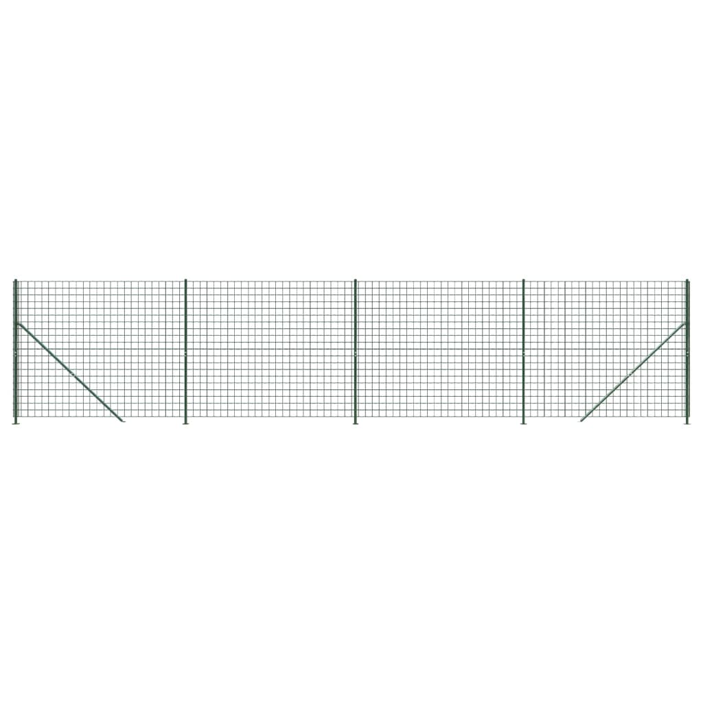 Clôture grillagée Vidaxxl avec bride 2,2x10 m vert