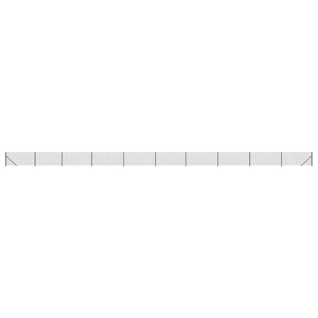 Clôture grillagée Vidaxxl avec bride 1x25 m vert