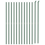 Clôture grillagée Vidaxxl avec bride 1,1x25 m vert