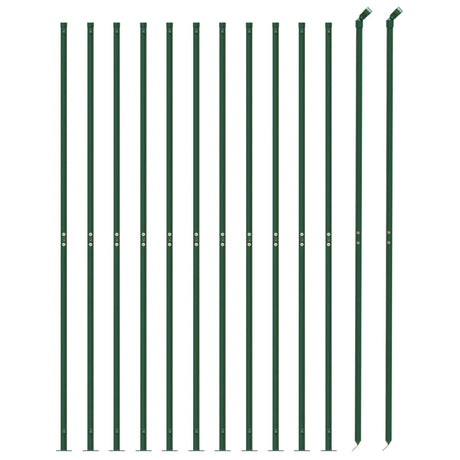 Clôture grillagée Vidaxxl avec bride 1,1x25 m vert