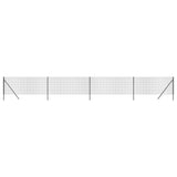 Clôture grillagée Vidaxxl 0,8x10 m acier galvanisé, anthracite